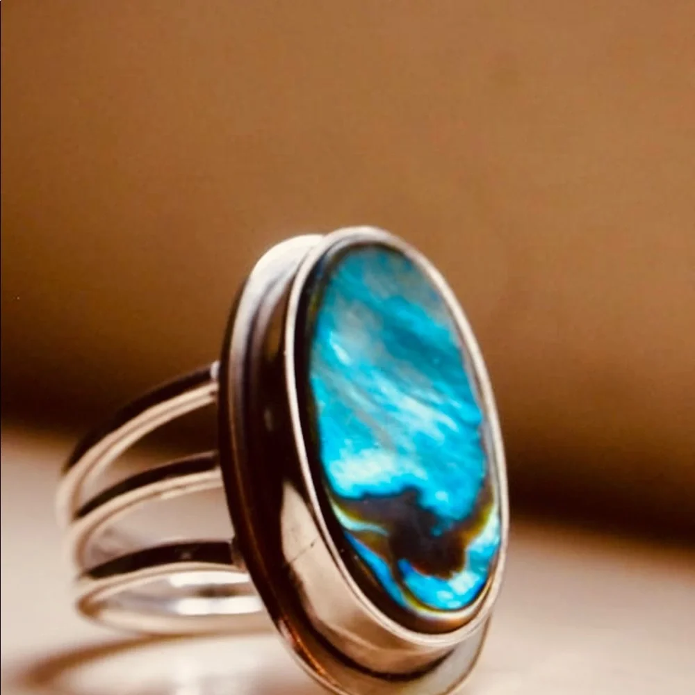 ❤️SOLD❤️Abalone Shell statement ring - Picture 8 of 8